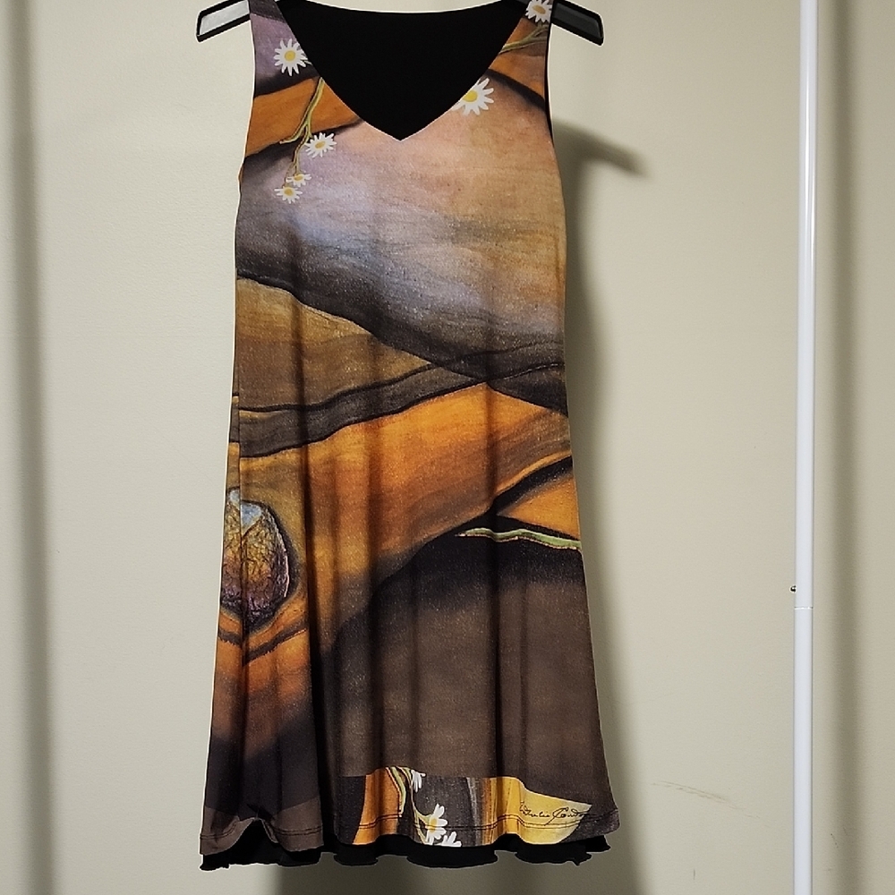 Dress "Journey to the Spirit World" Artistic Sleeveless Reversable Dress